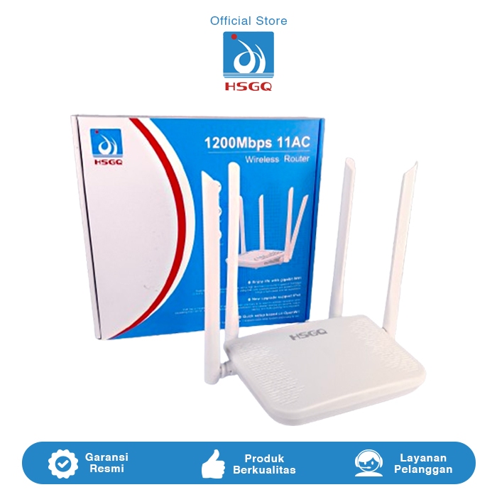 Jual HSGQ-R1200,1WAN+3GE + Dual Band WiFi 5 Router | Shopee Indonesia
