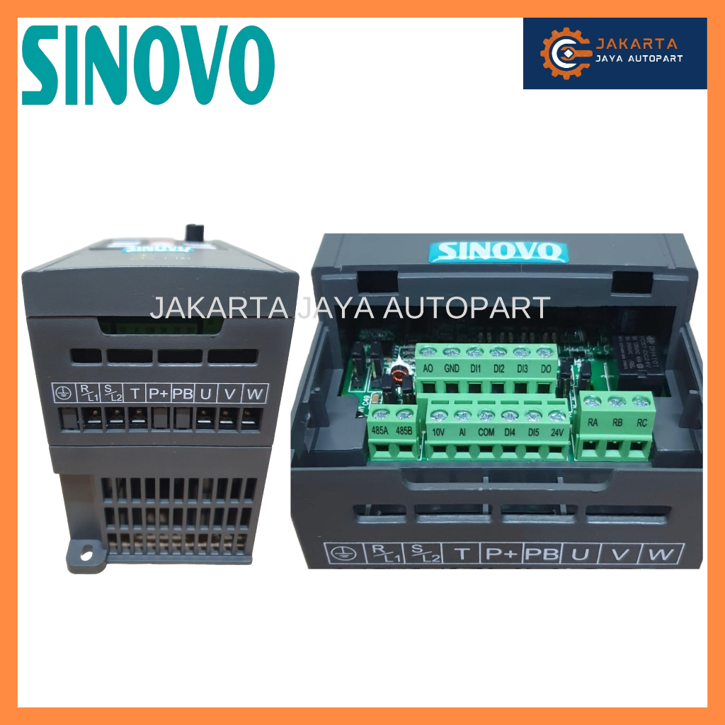 Jual Inverter VFD SINOVO 15KW / 20HP Input Output 3Phase 3P 380V ...