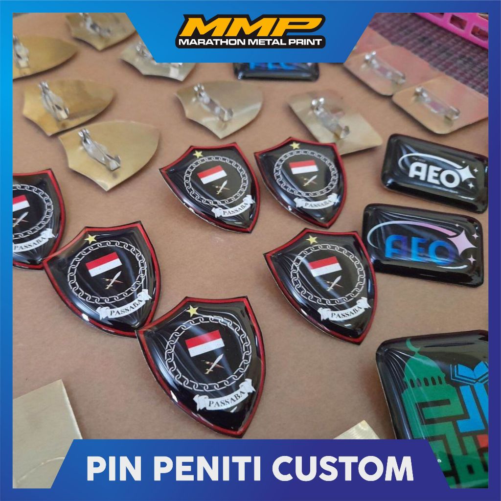 Jual Pin Peniti Custom Logo Pin Magnet Pin Stainless Resin Pin Kuningan ...