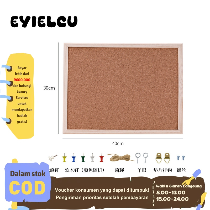 Jual Eyre Papan Pengumuman / Pesan / Mading / Soft / Cork / Memo ...