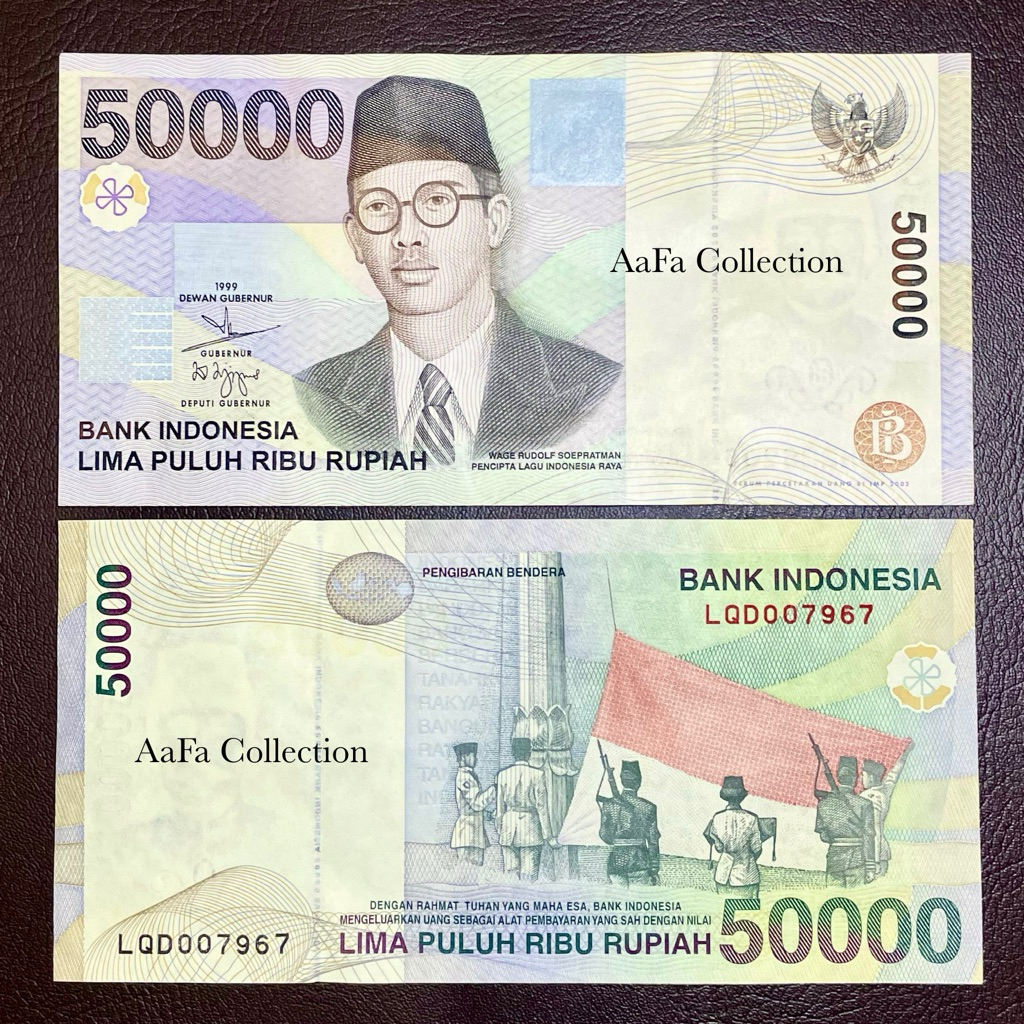 Jual UANG KERTAS KUNO 50 RIBU WR SOEPRATMAN 1999 | Shopee Indonesia