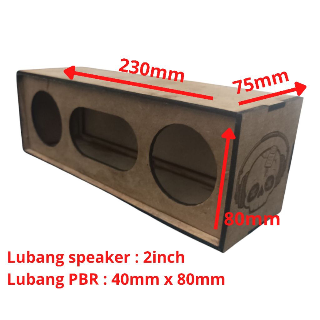 Jual BOX SPEAKER 2 inch cutting laser MDF 3mm BISA CUSTOM | Shopee ...