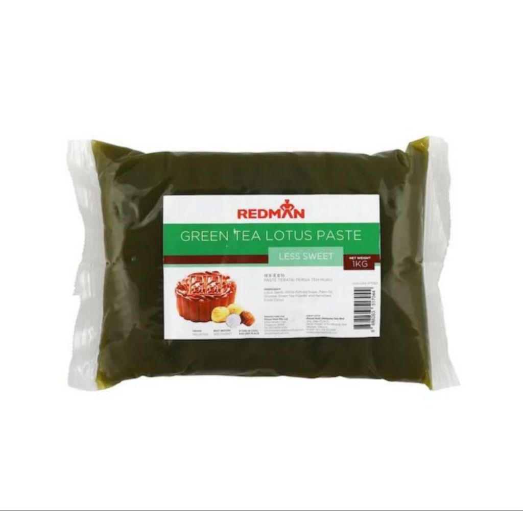 Jual Redman Mooncake Green Tea Lotus Paste Less Sweet 1 Kg Pasta Isian ...