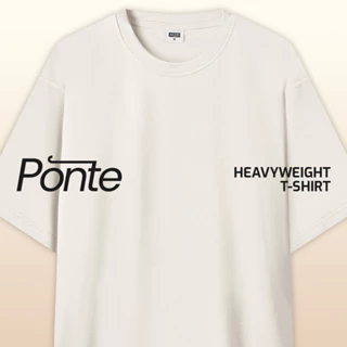M231 T-Shirt Ponte Heavyweight Polos Oversized Pendek Broken White 0756G