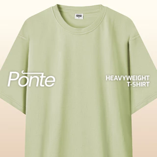 M231 T-Shirt Ponte Heavyweight Polos Oversized Pendek Hijau Pupus 0756I
