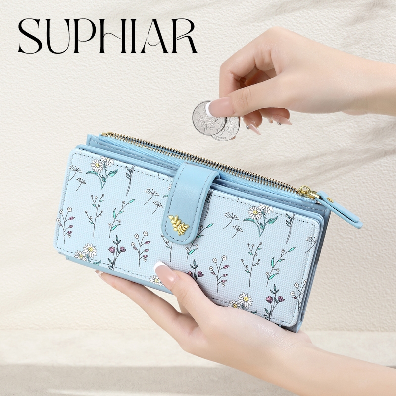 Jual SUPHIAR Dompet Wanita Kapasitas Besar Model Panjang dengan Motif ...