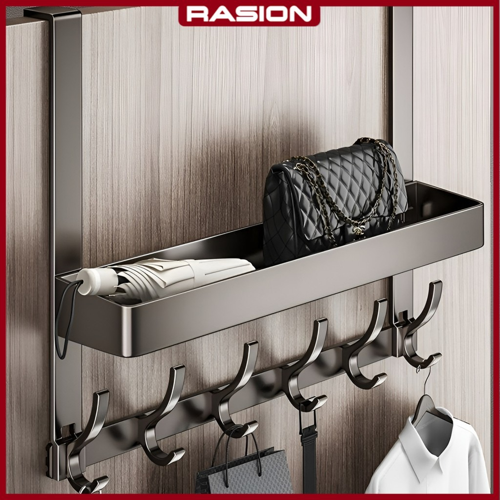 Jual RASION Gantungan Baju Pintu Bebas Bor Kait Pakaian Kait Dinding ...