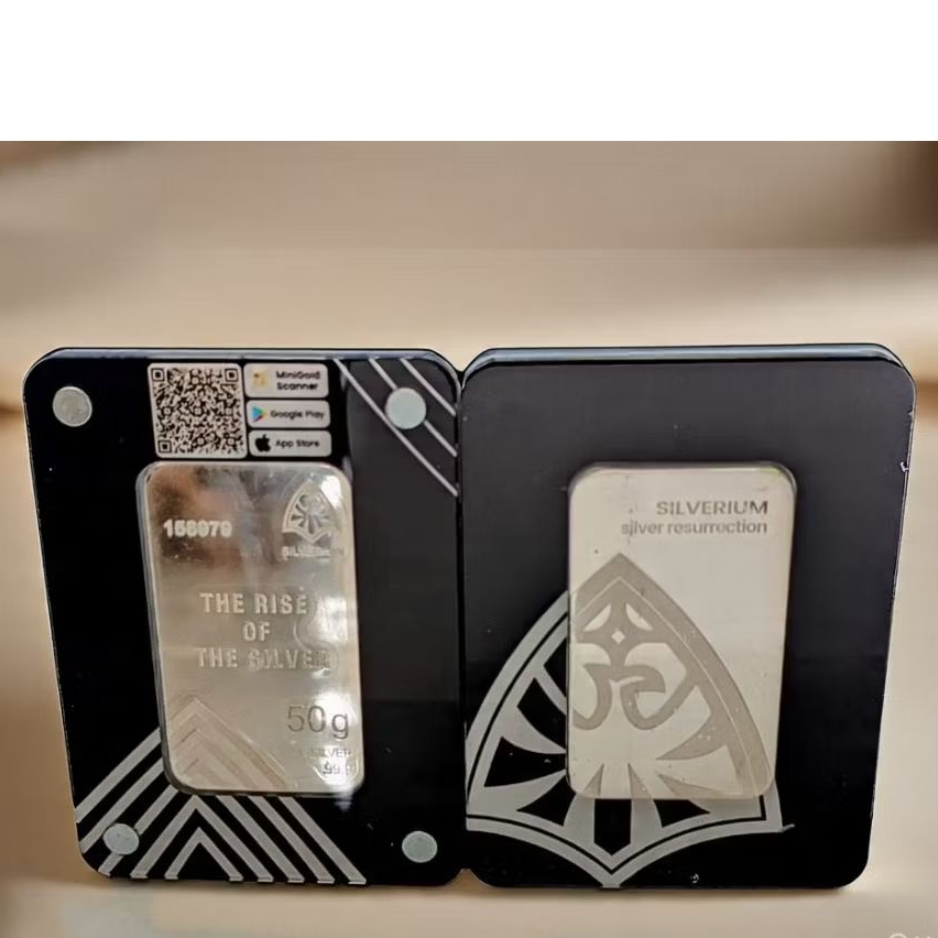 Jual SILVERIUM - Perak Batangan Silverium 50 Gram Original by Minigold ...