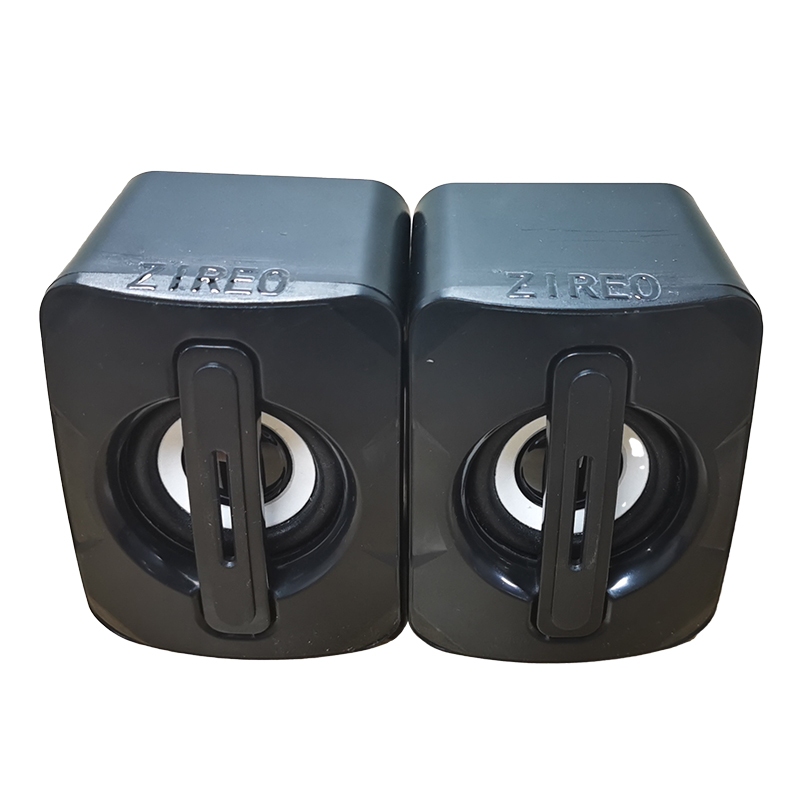 ZIREO 2.0 Multimedia Digital Mini Speaker USB Wired Small Speakers with 3.5mm Aux Input Jack, Travel Speakers for Laptop Computer MP3 Player Speaker for Mobile Phone, MP3, PC