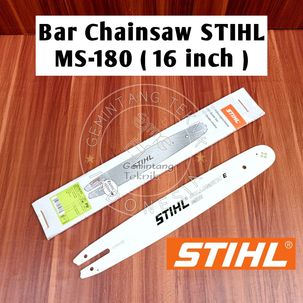 Jual Bar Chainsaw STIHL MS180 16 inch / Bar Senso STIHL MS180 / Bar ...