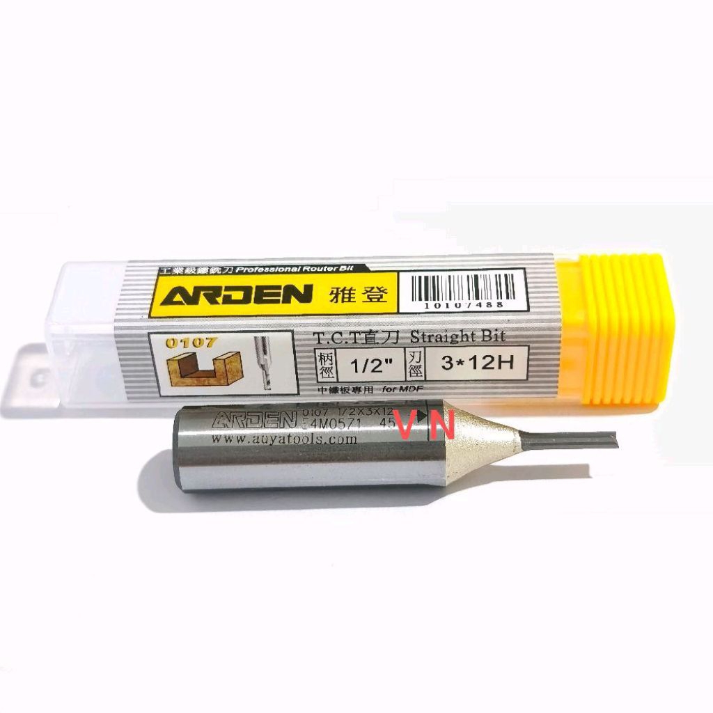 Jual Mata Router/Profil CNC 3mm x 12mm As 1/2 Full TCT Straight Bits ...