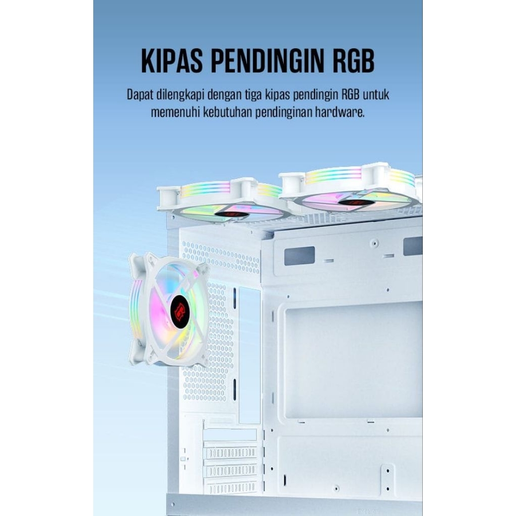Jual CASING KOMPUTER PC CPU GAMING WARNA PUTIH TRANSPARAN FULL BESI ...