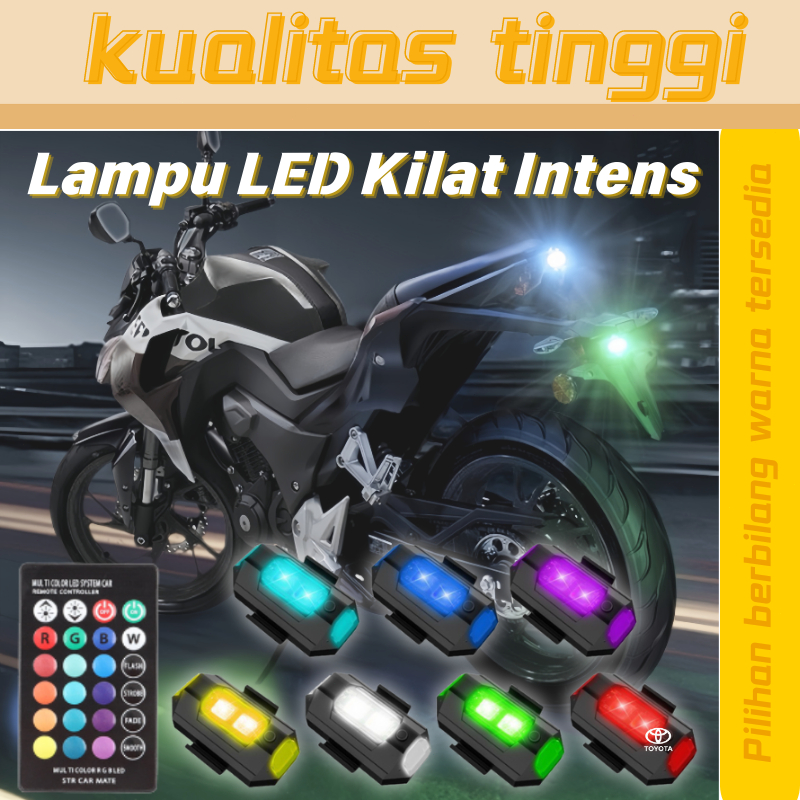 Jual Lampu Led Kedip Pesawat Sepeda Motor 7 Warna Lampu Strobo ...