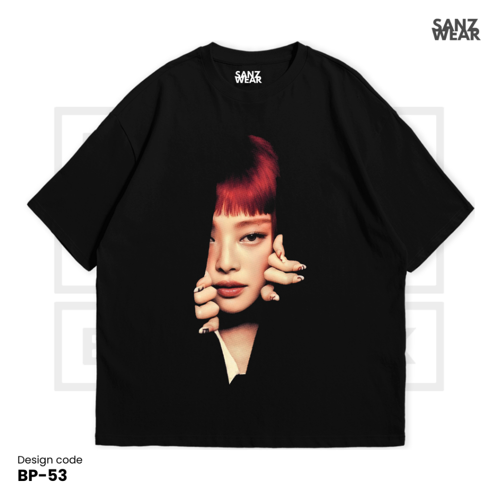 Jual SANZ kaos BLACKPINK jennie ruby | hitam oversize slimfit | cotton ...