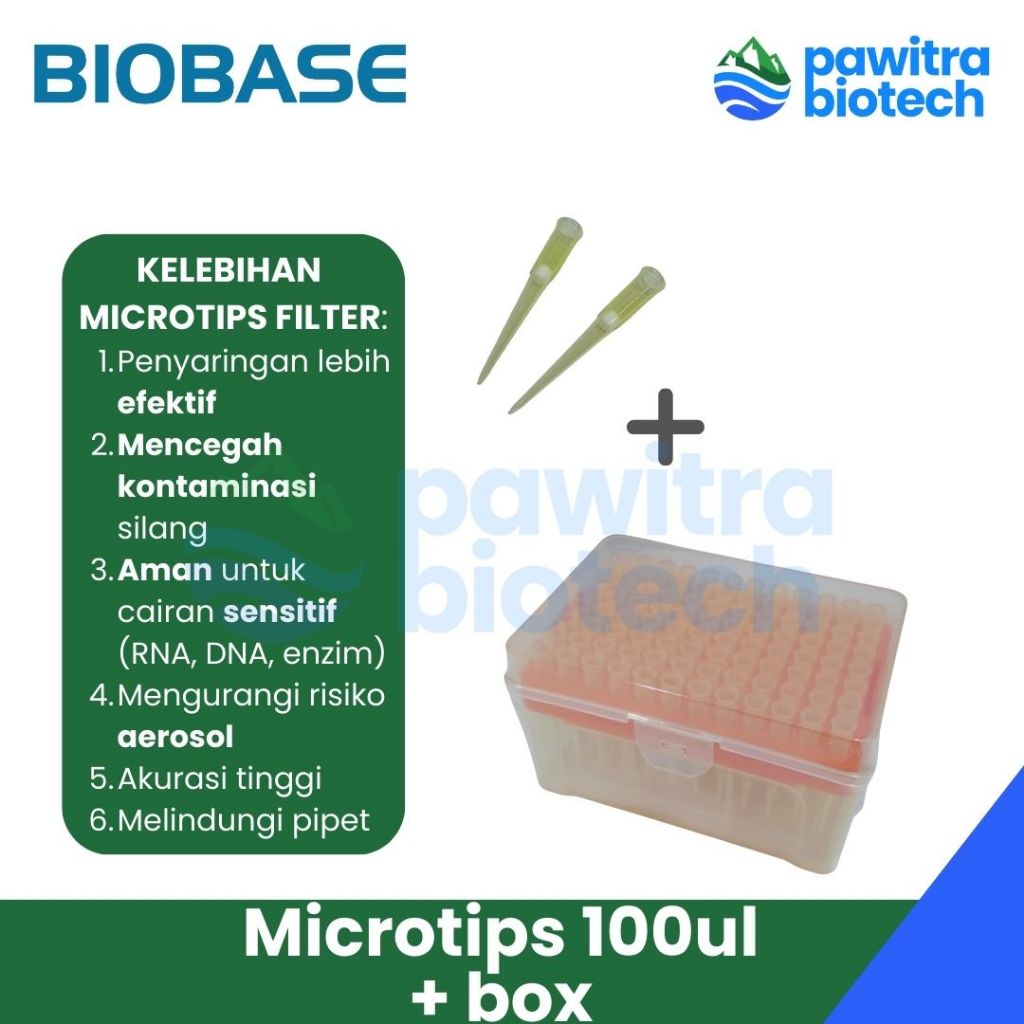 Jual 100ul Box-Packed Sterilization Filter Tips Pipet Lab Microtips ...