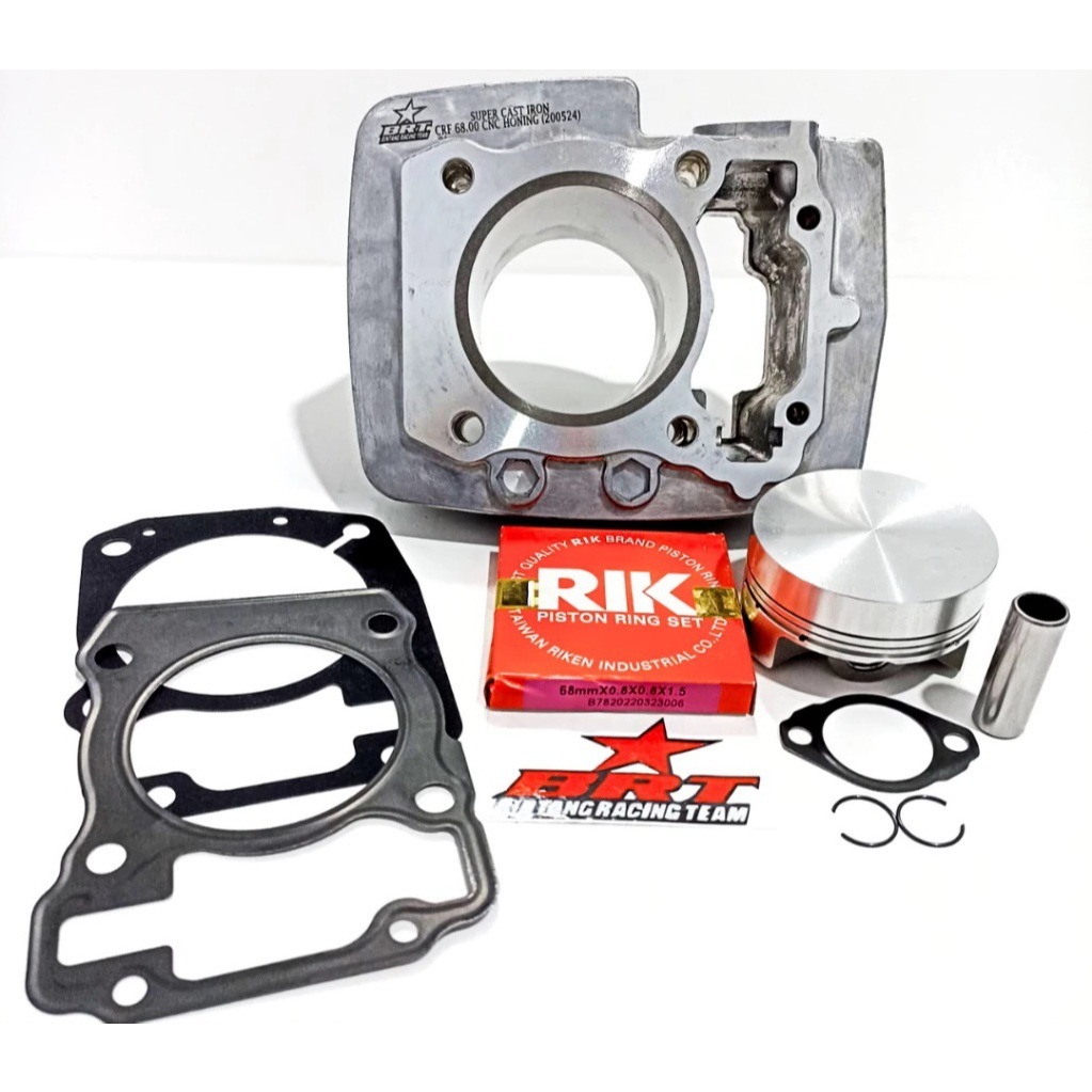 Jual BRT Blok Cast Iron + Forged Piston Bore Up Jupiter MX MX King ...