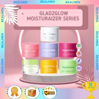 Glad2Glow Moisturizer Gel Series | Blueberry | Centella | Yuja 377 | Pomegranate | Moisturizer Wajah