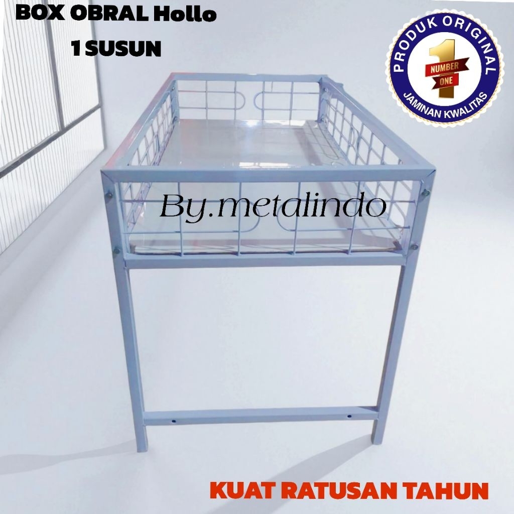Jual Box Obral Wagon Keranjang Obral Display Produk Bahan Hollo Tebal ...