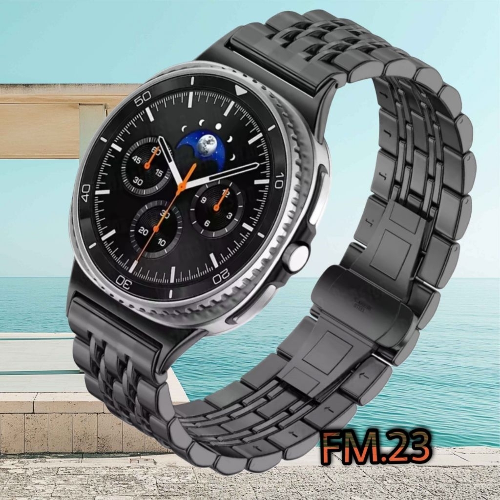 Jual STRAP TALI JAM RANTAI STAINLESS STEEL 7 BEAD PREMIUM LINK SAMSUNG ...