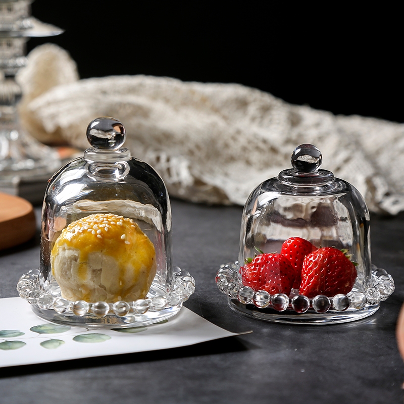 Jual Tempat Kue Mini Display Puding Kaca dengan Tutup Kaca Properti ...