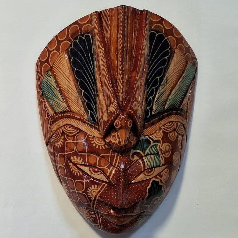 Jual Topeng Rama Merak Batik L 23x18x12 cm LBT 041D | Shopee Indonesia