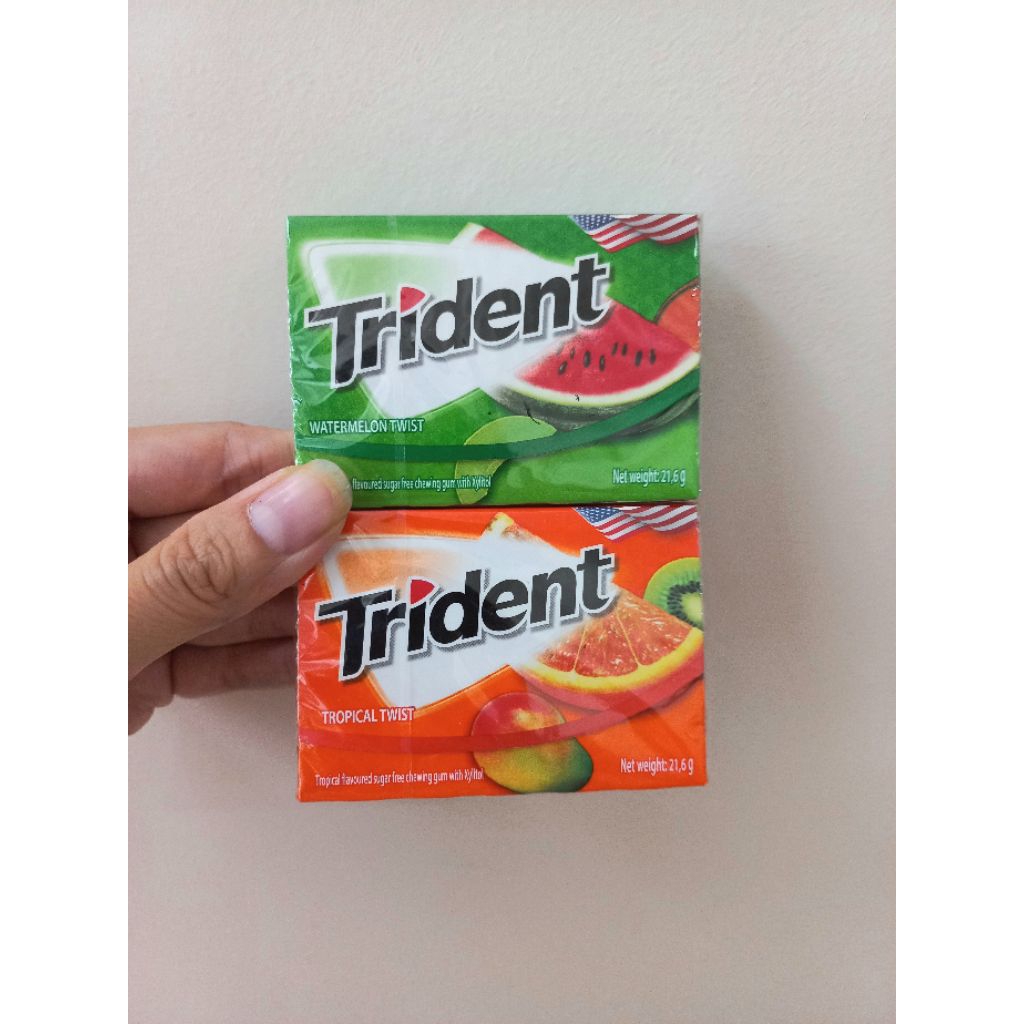 Jual Trident gum sugar free (READY, Permen Karet bebas gula,) | Shopee ...