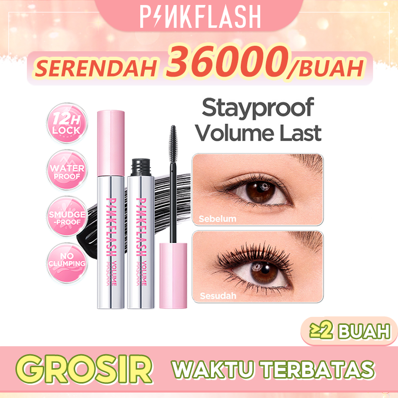 Jual PINKFLASH 12H Long Lasting Curling Mascara Waterproof Volumezing ...