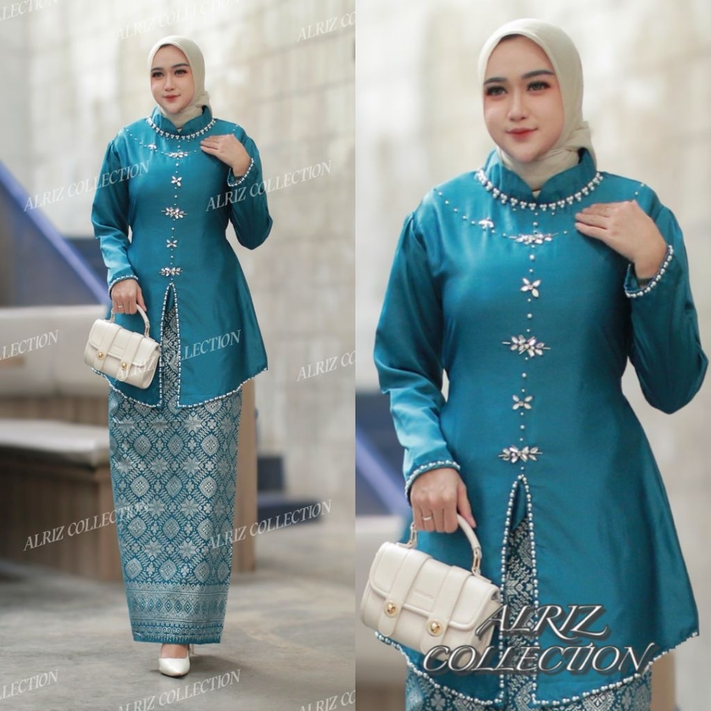 Jual Alana One Set Baju Kurung Melayu Rok Songket Modern Premium ...