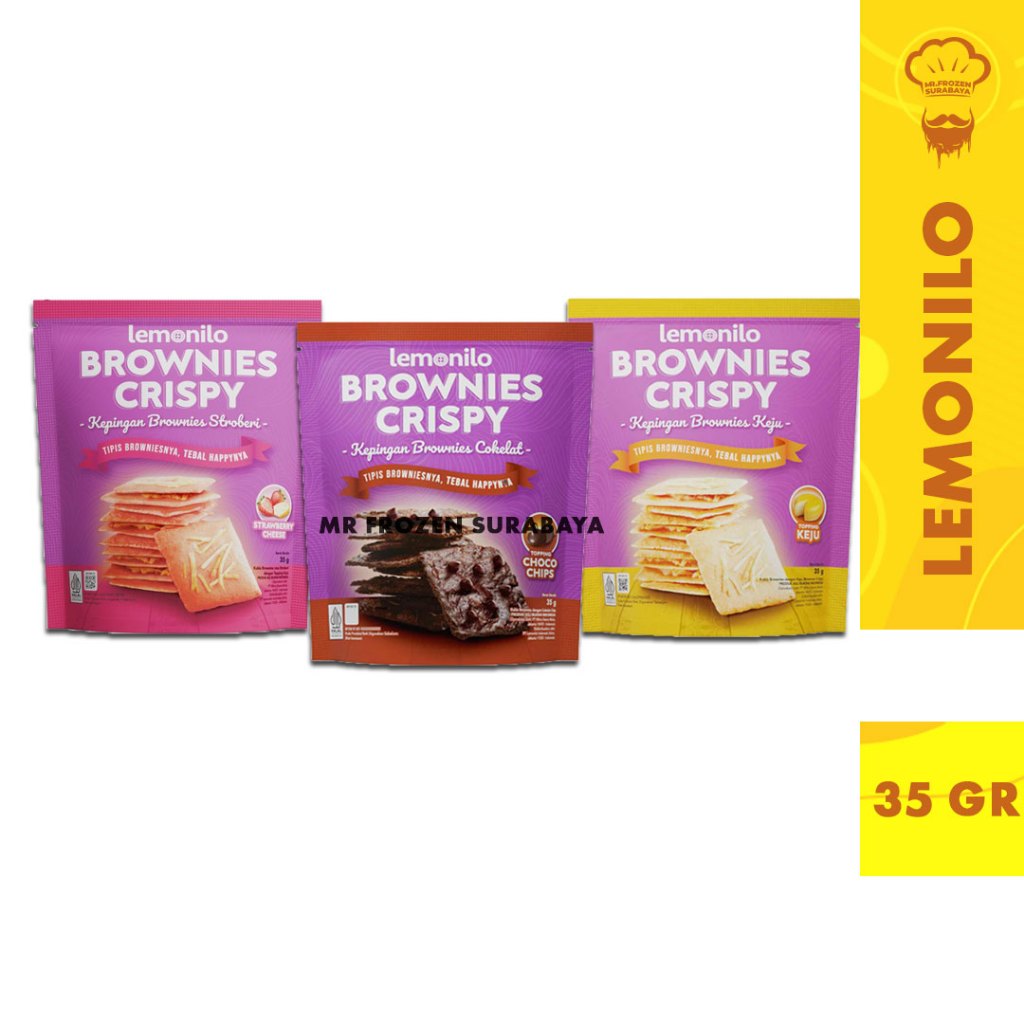 Jual LEMONILO Brownies Crispy - Chocochips Keju - Cemilan Diet Sehat ...