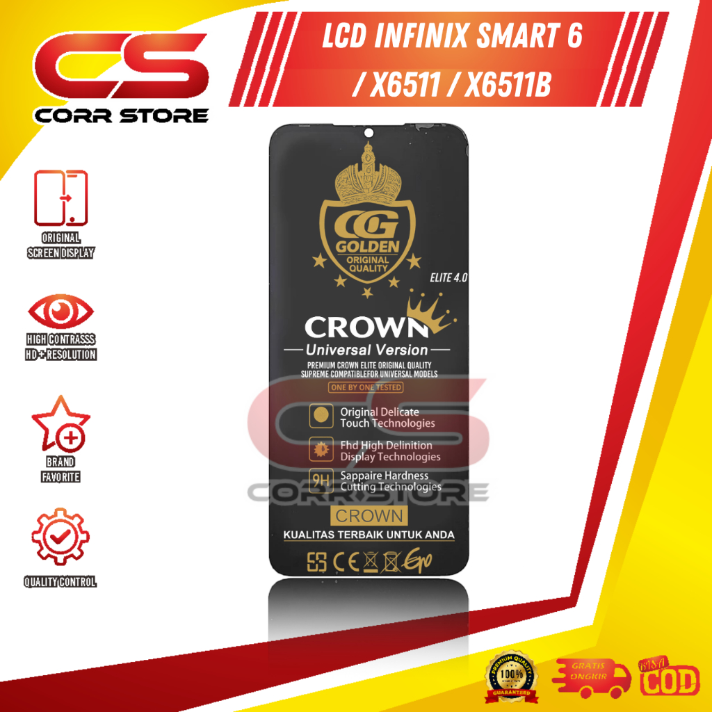 Jual LCD TOUCHSCREEN INFINIX SMART 6 / X6511 / X6511B / X6511E ORIGINAL ...