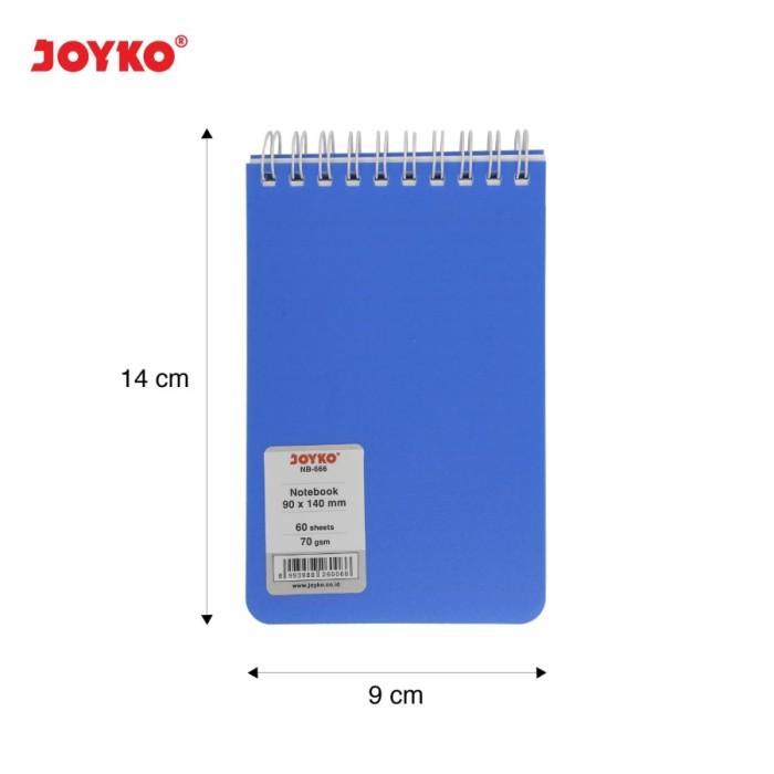 Jual Block Note Hardcover / Notebook Joyko NB-666 uk. 9 x 14 cm, isi 60 ...