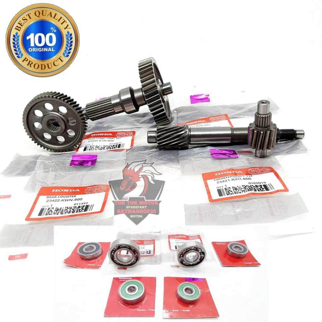 Jual Gigi Rasio Set KZR + Bearing Set Motor Honda Vario Techno 125 FI ...