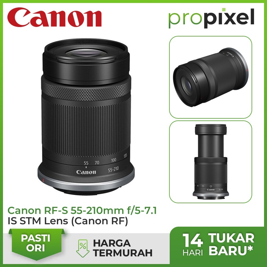 Jual Lensa Canon RF-S 55-210MM F5-7.1 IS STM Mirrorless RFS Garansi ...