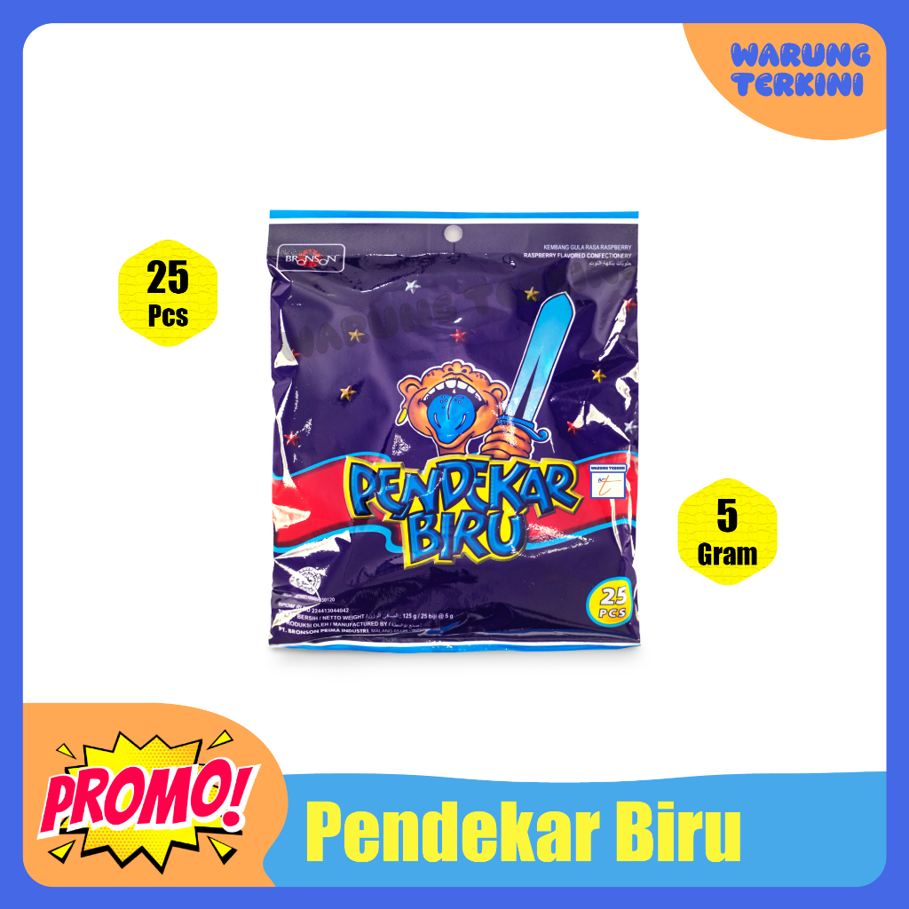 Jual Permen Pendekar Biru 1 Bungkus 25 Pcs | Kembang Gula Rasa ...