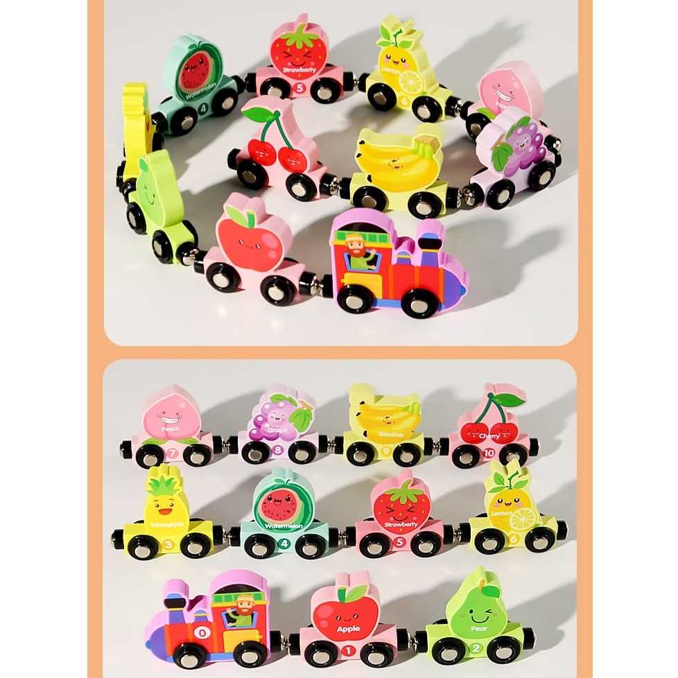 Jual [tma] Mainan Anak Kereta Api Magnet Jumbo / Mainan Edukasi Susun ...