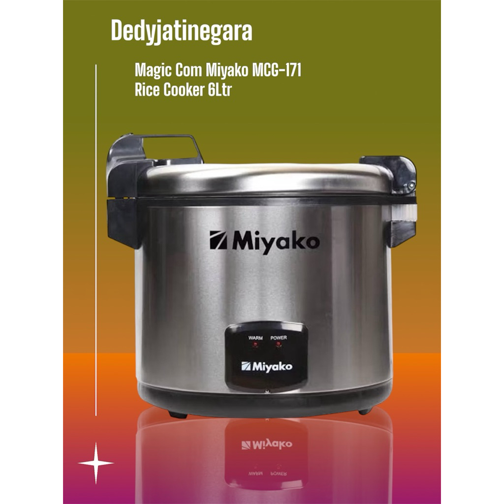 Jual Magic Com Miyako / Rice Cooker MCG 171 ( 6 Liter ) | Shopee Indonesia