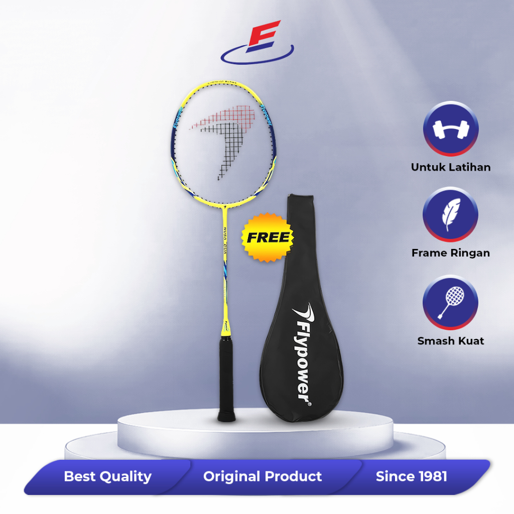 Jual Raket Badminton Flypower Nusa Dua Yellow - Free Cover Raket ...