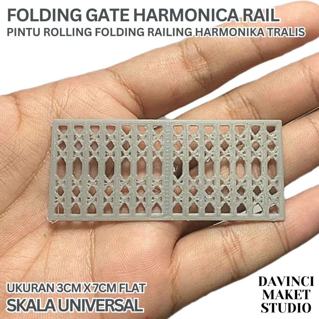 Jual Pintu Rail Harmonika Miniatur Gerbang Besi Toko Pla - Folding ...