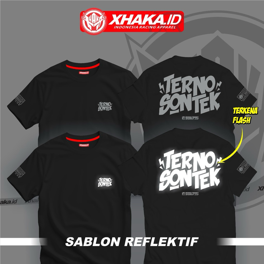 Jual T-Shirt Reflektif Menyala Terno Sontek ORIGINAL XHAKA.ID Indonesia ...