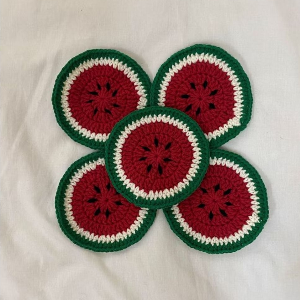 Jual Arisa Coaster Crochet Tatakan Gelas Rajut Motif Buah Buahan ...