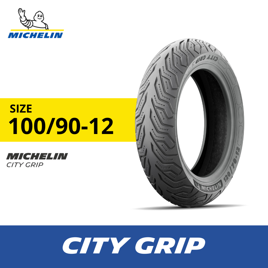 Jual Ban Motor Michelin City Grip 100-90 R12 Tubeless - Scooter Vespa ...