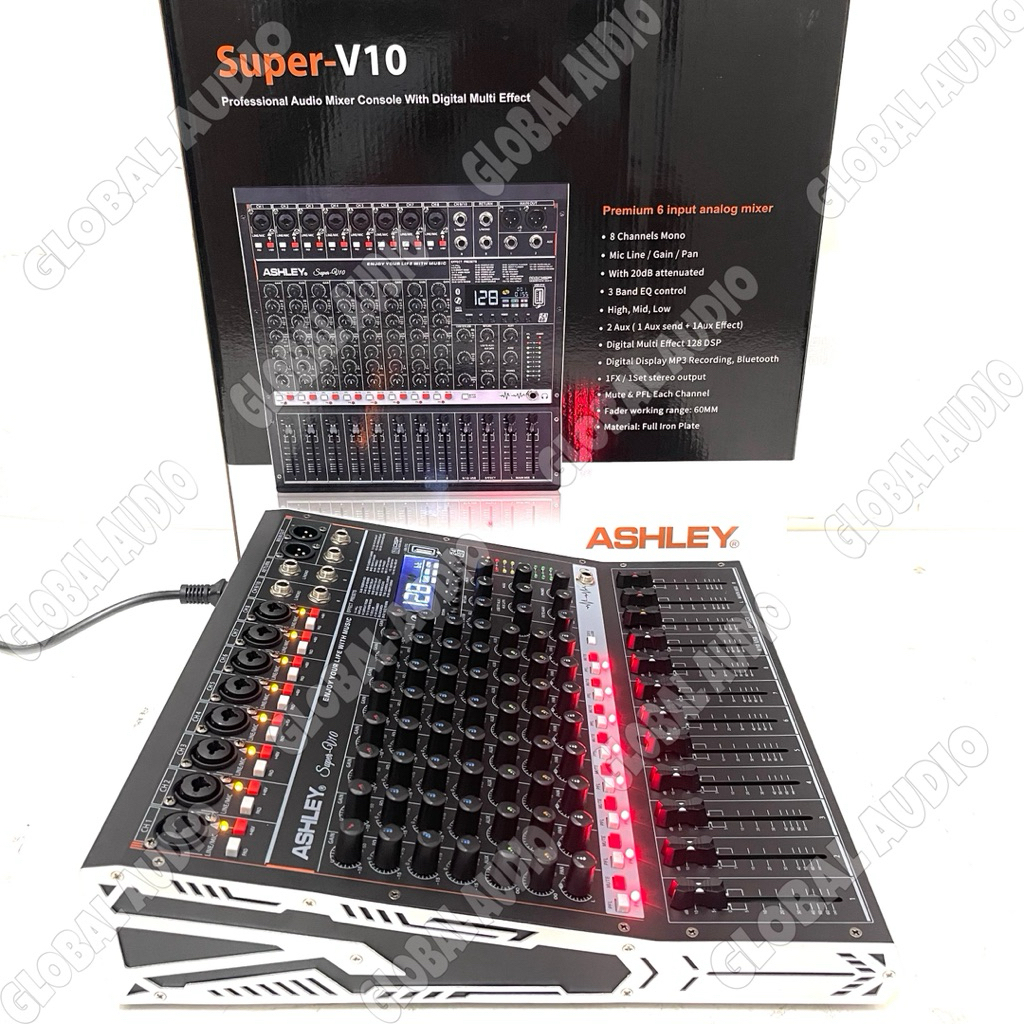 Jual Mixer Audio Ashley Super V10 or Super V6 Original Micer Ashley ...