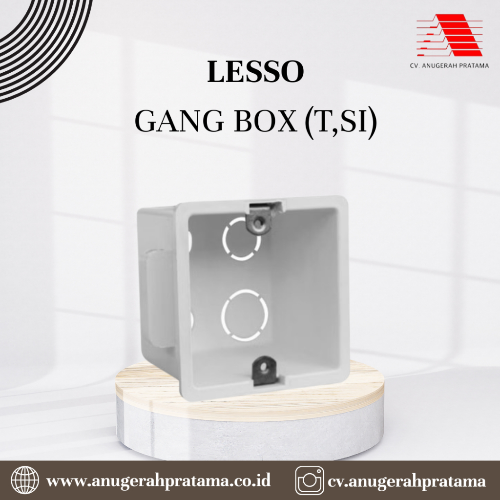 Jual Inbowdus LESSO OB Dus Gang Box Terminal Kabel GANGLES04 (T, SI ...