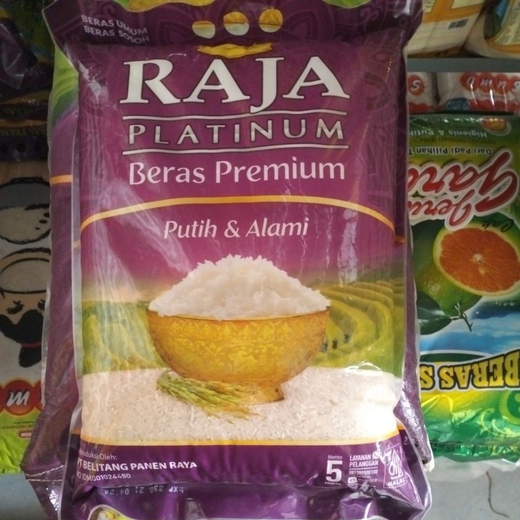 Jual BERAS RAJA PLATINUM PREMIUM 5KG | Shopee Indonesia