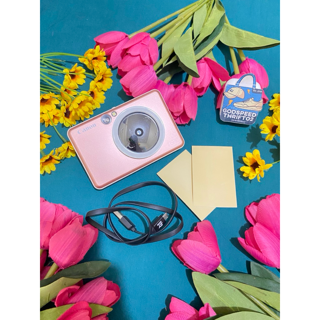 Jual Camera Instax Canon Inspic S ZV-123A Rose Gold series Include Memo ...