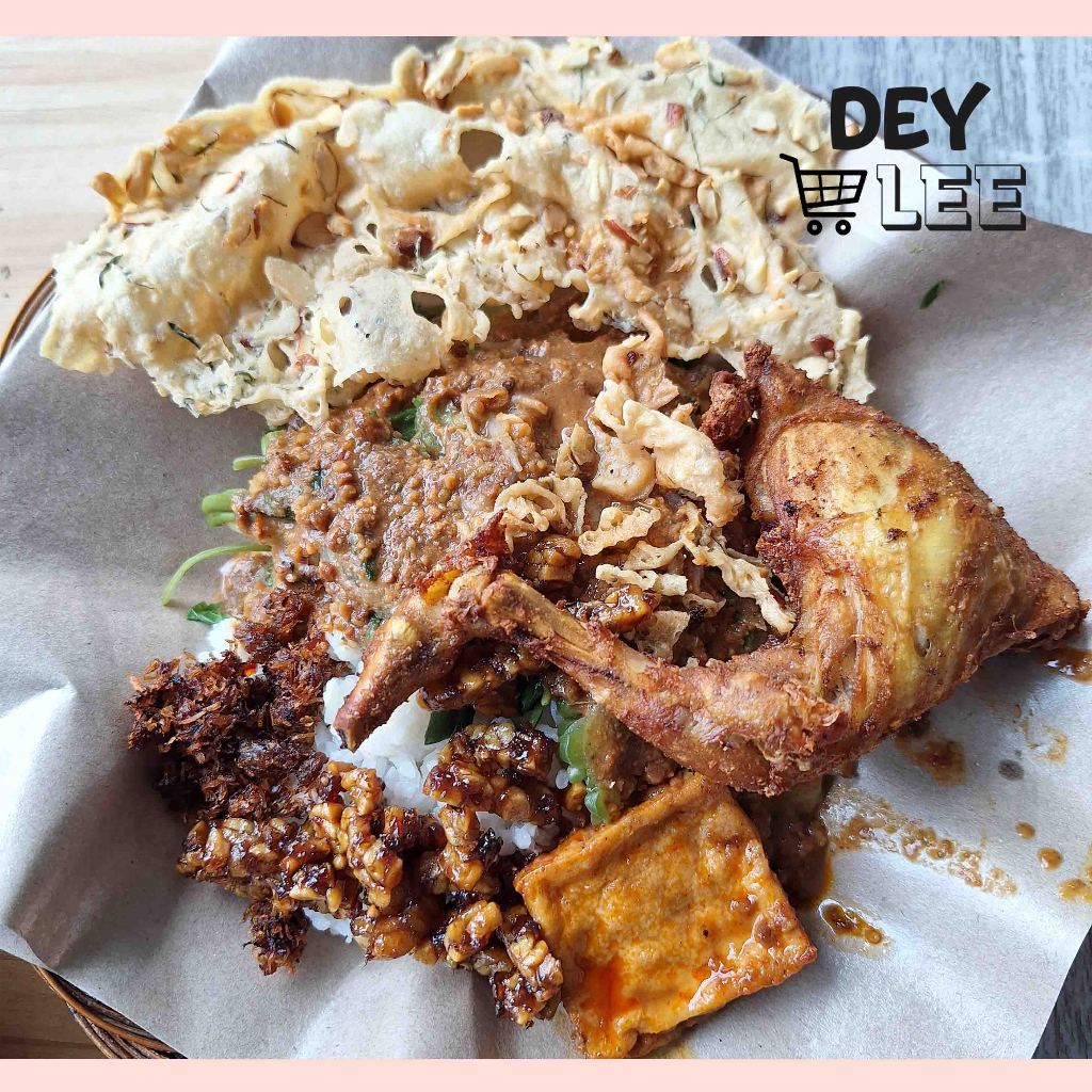 Jual Nasi Pecel Surabaya Spesial Ayam Goreng Komplit per 1 porsi Siap ...