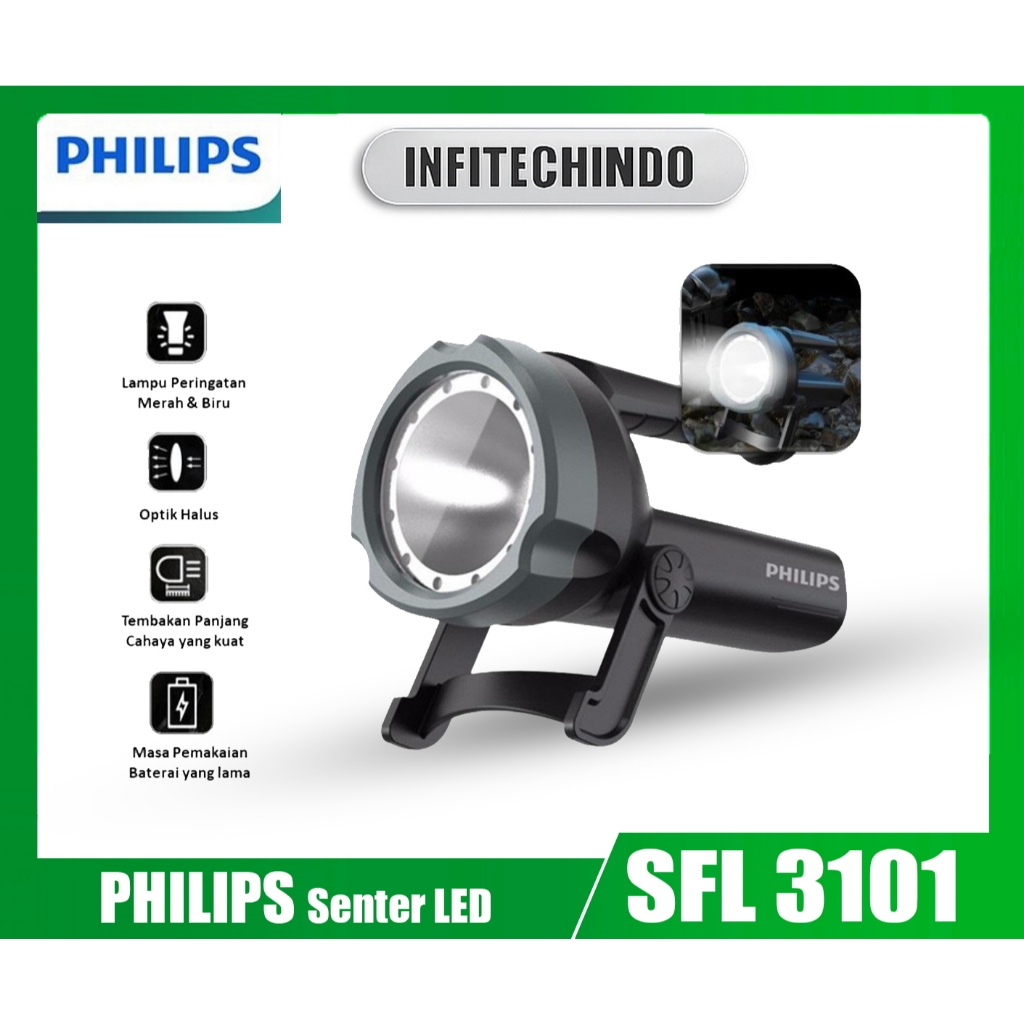 Jual Philips SFL3101 Senter Led Jumbo Tahan Air SFL 3101 | Shopee Indonesia