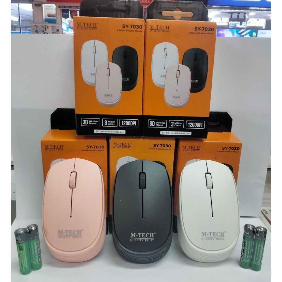Jual Mouse M-Tech Mouse Wireless SY- 7030 Free Battery Mtech Original ...
