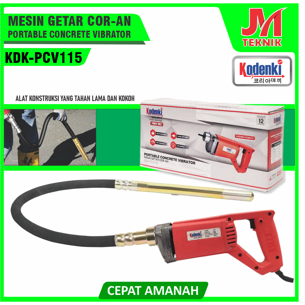 Jual KODENKI KDK-PCV115 MESIN GETAR COR-AN PORTABLE CONCRETE COMPACTOR ...