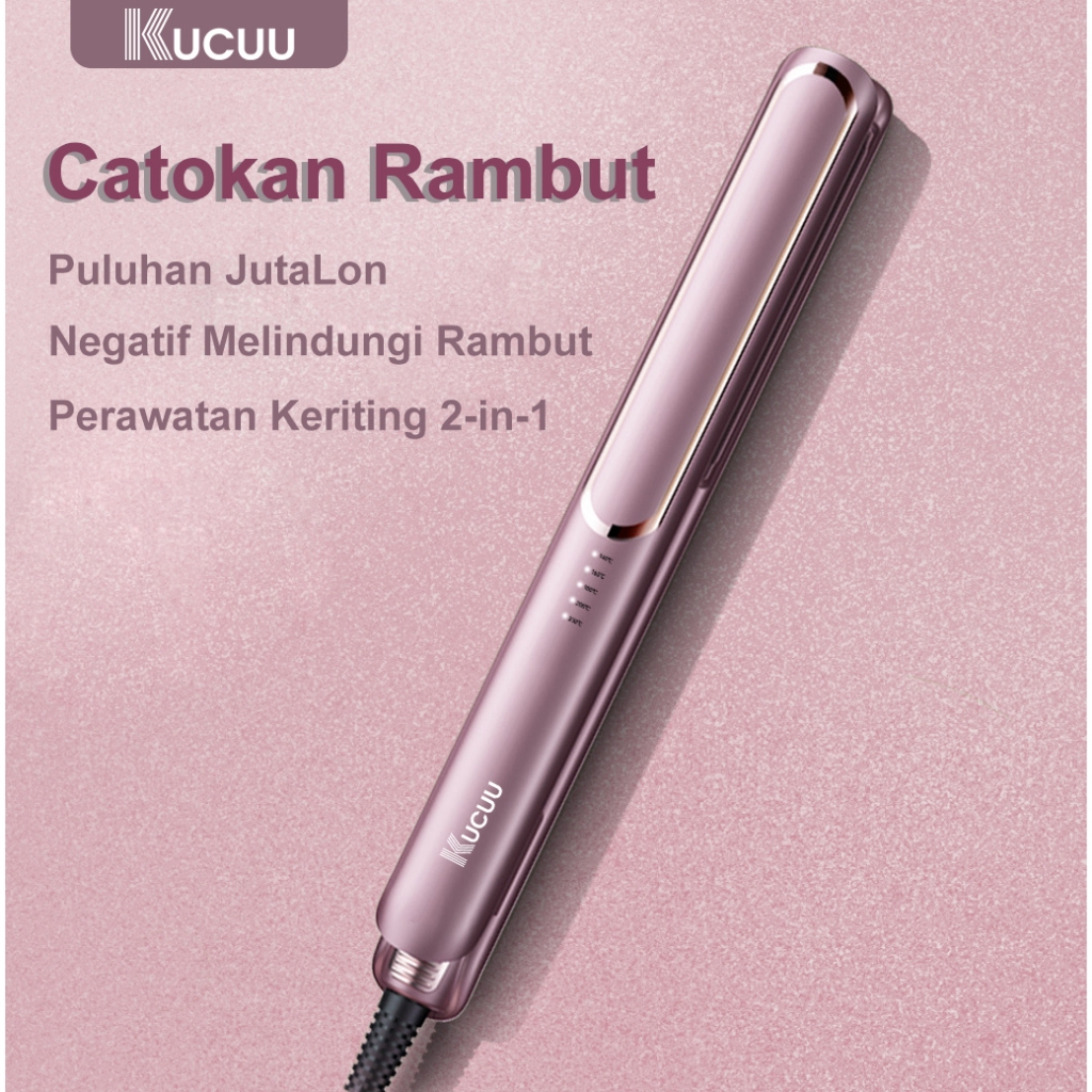Jual KUCUU Catokan Rambut catokan curly catok 2 in 1 Hair Straightener ...